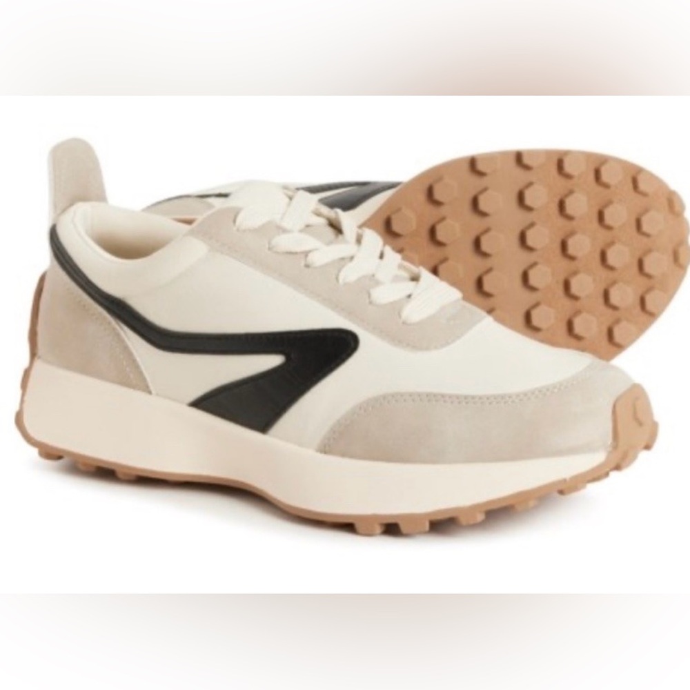 DV by Dolce Vita Cream and Black Sneakers